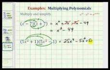 Multiplying Binomial Conjugates - Special Binomial Products (Example) Instructional Video