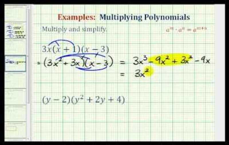 Polynomial Multiplication Involving Binomials and Trinomials (Example) Instructional Video