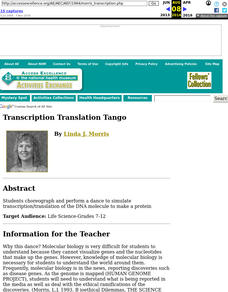 Transcription Translation Tango Lesson Plan