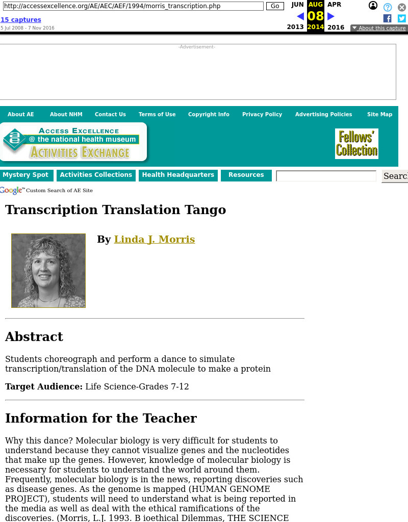 Transcription Translation Tango Lesson Plan