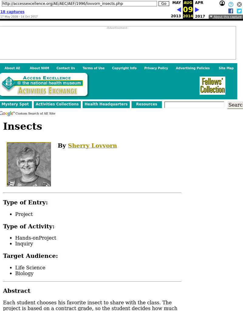 Insects Lesson Plan