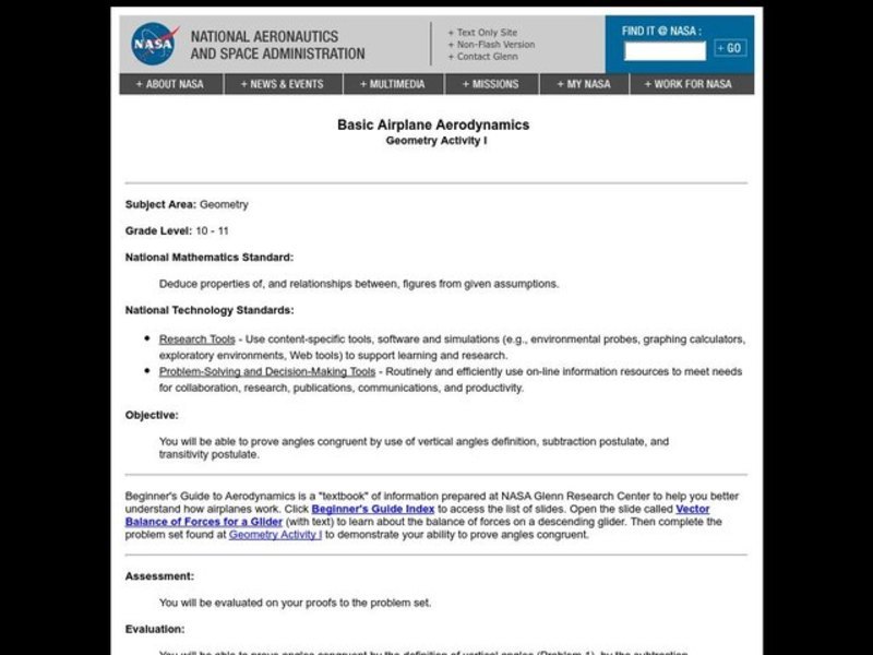 Geometry Problem Set I Lesson Plan