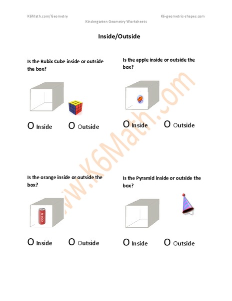 Inside or Outside? Worksheet