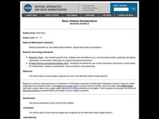 Basic Airplane Aerodynamics Lesson Plan
