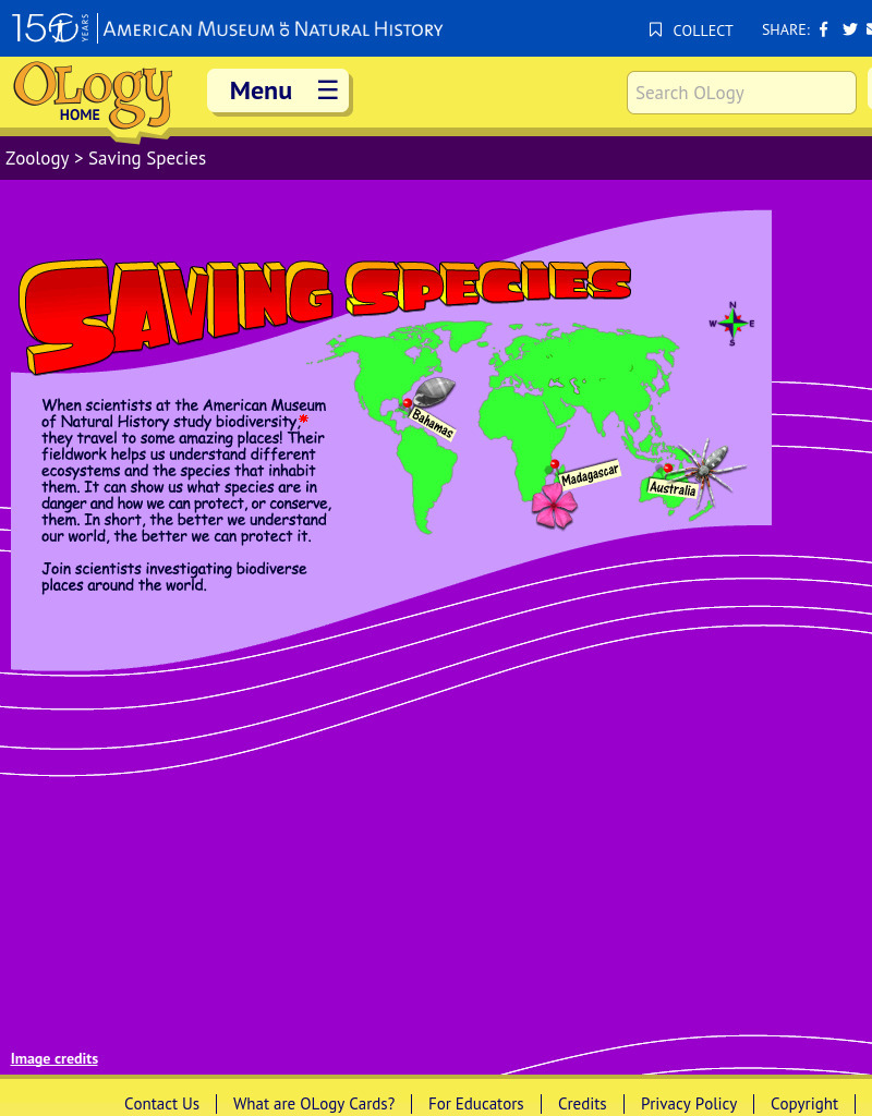 Saving Species Website