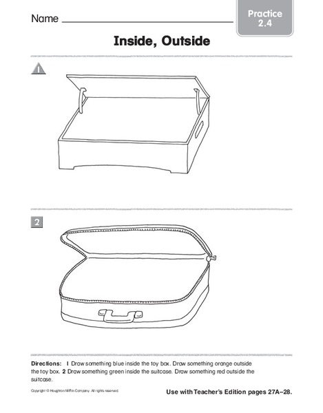 Inside, Outside Worksheet