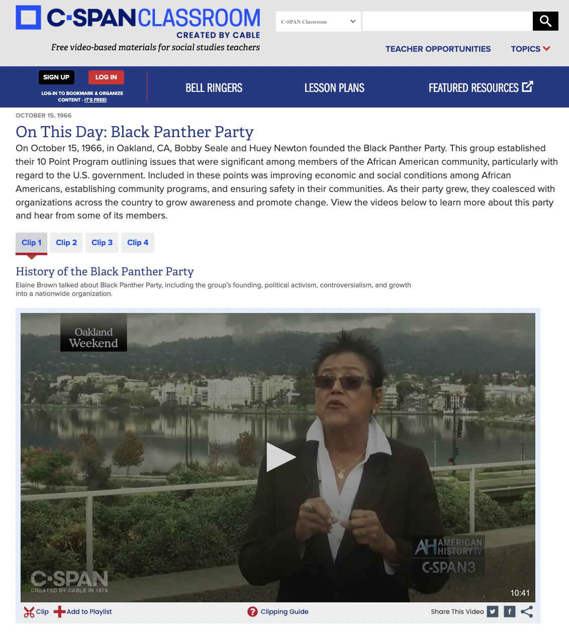 On This Day: Black Panther Party Instructional Video