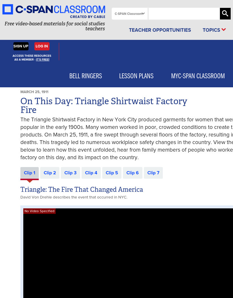 On This Day: Triangle Shirtwaist Factory Fire Instructional Video