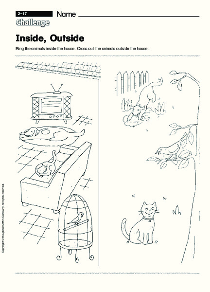 Inside, Outside Worksheet