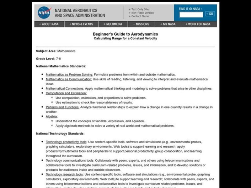 Calculating Range for a Constant Velocity Lesson Plan