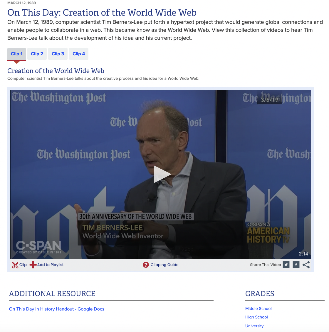 On This Day: Creation of the World Wide Web Instructional Video