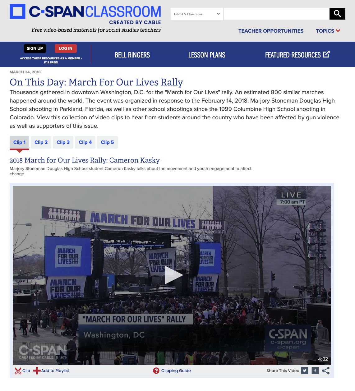 On This Day: March For Our Lives Rally Instructional Video