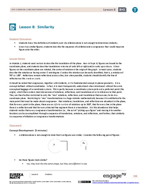 Similarity Lesson Plan