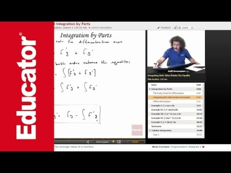 Integration by Parts Instructional Video