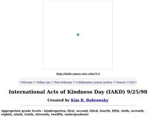 International Acts of Kindness Day Lesson Plan