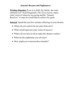 Gatsby Dream Journal