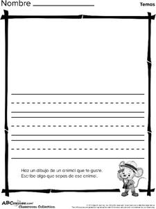  Informational Writing Prompts from ABCmouse (English and Spanish)