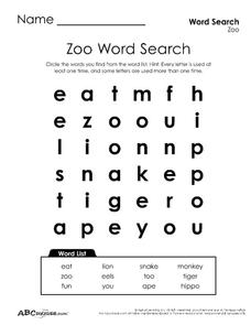 Zoo Printables Collection