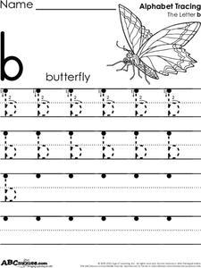 Letter Tracing Lowercase b