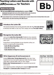 Teaching the Letter B with ABCmouse.com_B&W