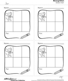 Sticker Charts and Certificates Collection