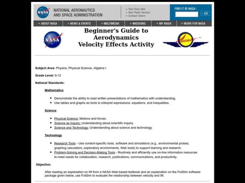 Velocity Effects Problem Set Lesson Plan