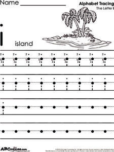 Letter Tracing Lowercase i