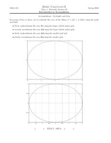 Introduction to Accumulation Worksheet