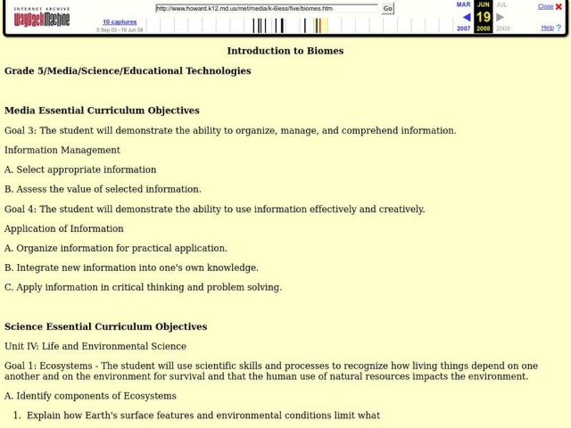 Introduction to Biomes Lesson Plan