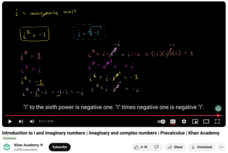 Introduction to I and Imaginary Numbers, Imaginary and Complex Numbers, Precalculus Instructional Video