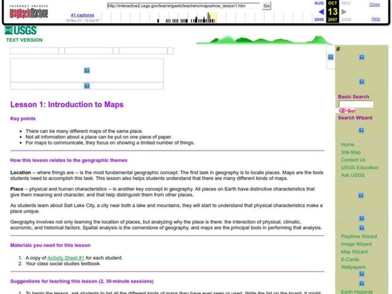 Introduction to Maps Lesson Plan