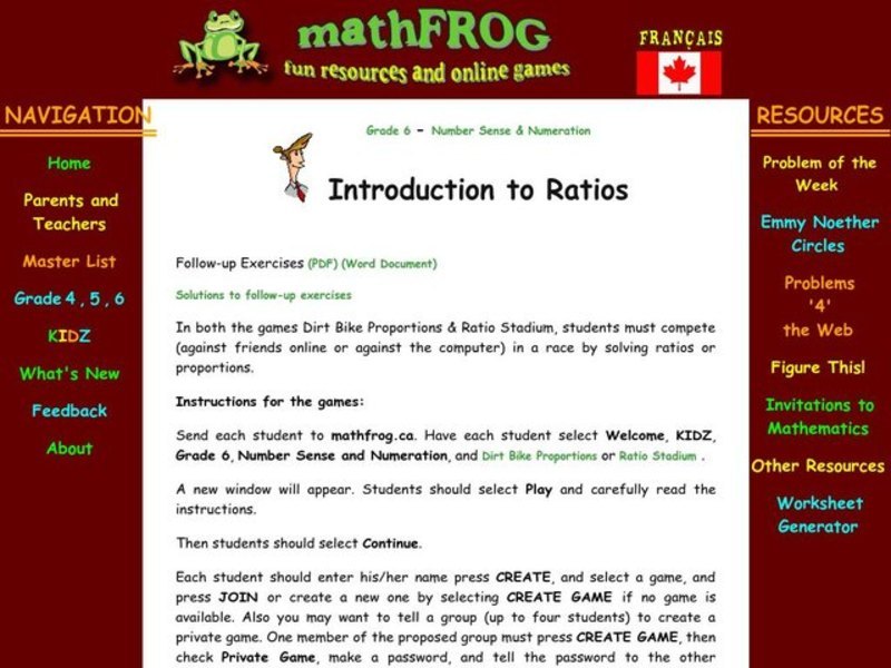 Introduction To Ratios Lesson Plan