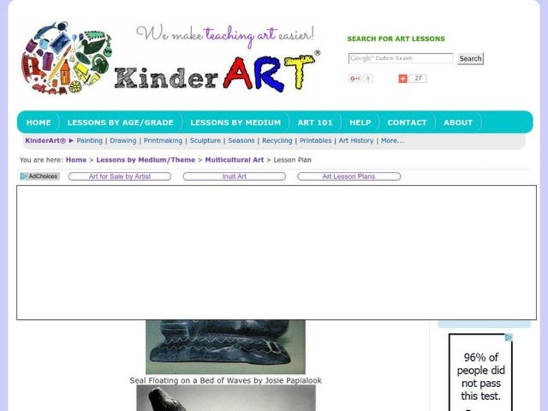 Inuit Sculpture Lesson Plan