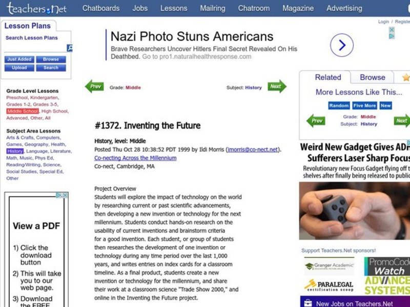 Inventing the Future Lesson Plan