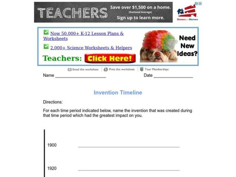 Invention Timeline Organizer