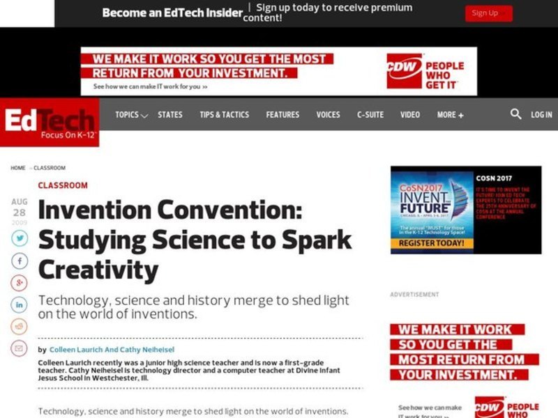 Invention Convention Lesson Plan