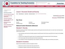 Scarcity and Choice Lesson Plan