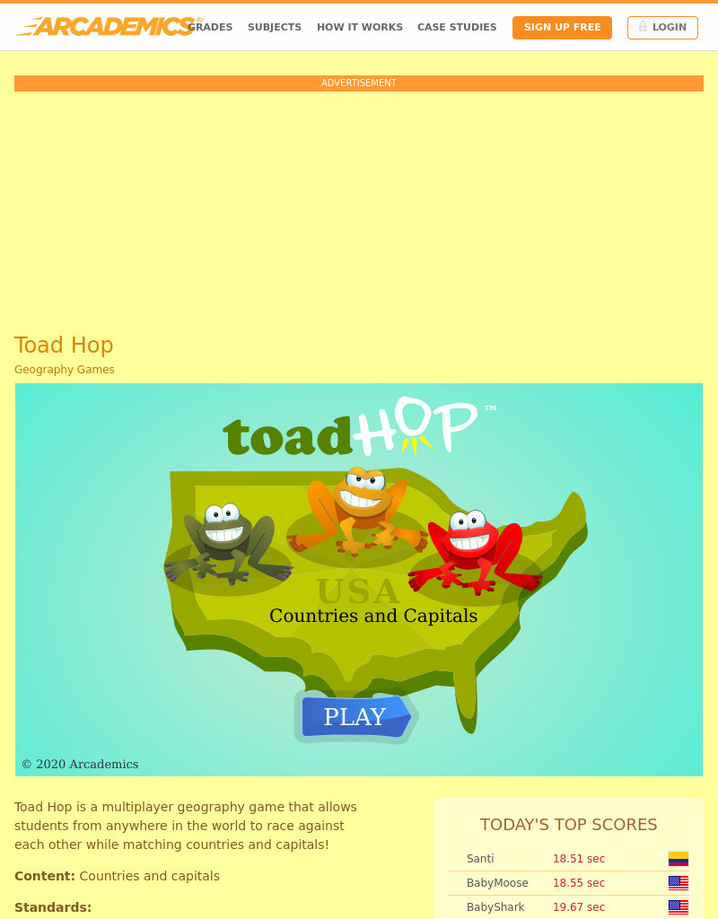 Toad Hop Interactive