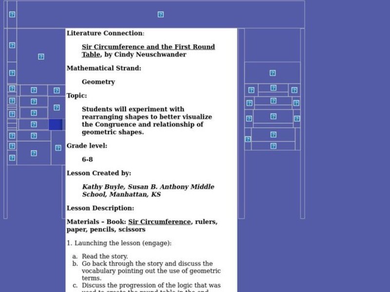 "Sir Cumference and the First Round Table" by Cindy Neuschwander Lesson Plan