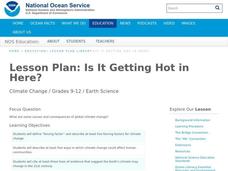 Is It Getting Hot In Here? Lesson Plan