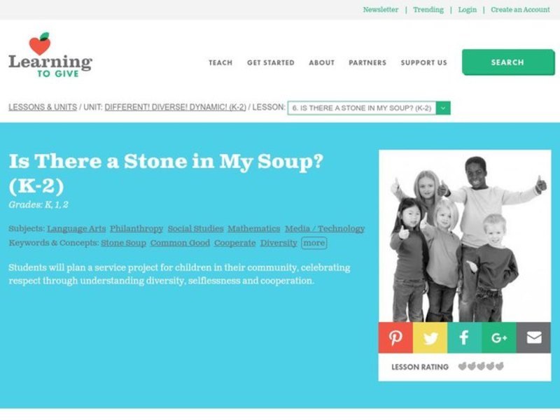 Is There a Stone in My Soup? Lesson Plan