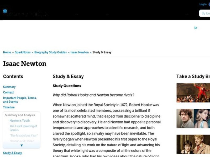 Isaac Newton Interactive