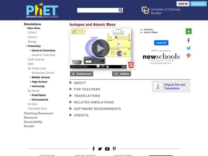Isotopes and Atomic Mass Interactive