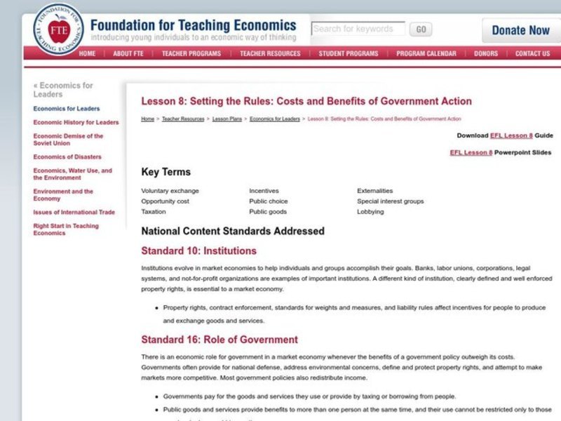 Inflation and Money Lesson Plan