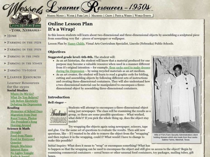 It's a Wrap! Lesson Plan