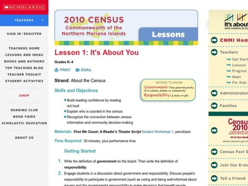 It's About You Lesson Plan