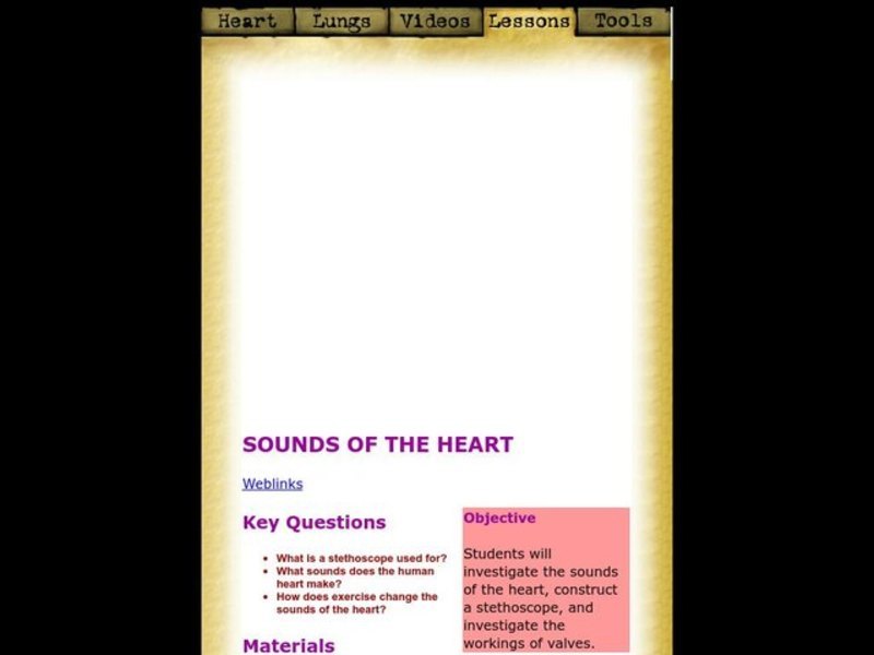 Sounds of the Heart Lesson Plan