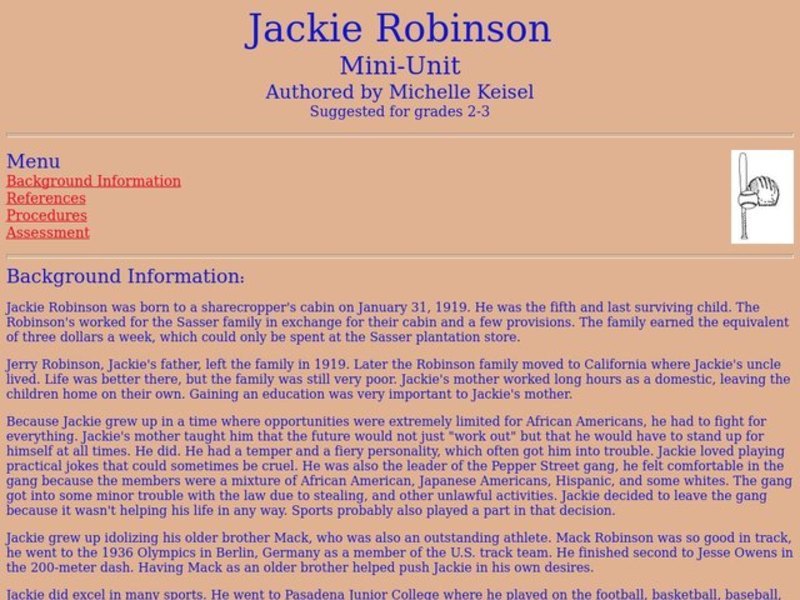Jackie Robinson Lesson Plan