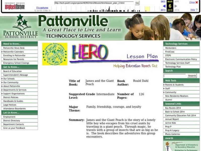 James and the Giant Peach Worksheet