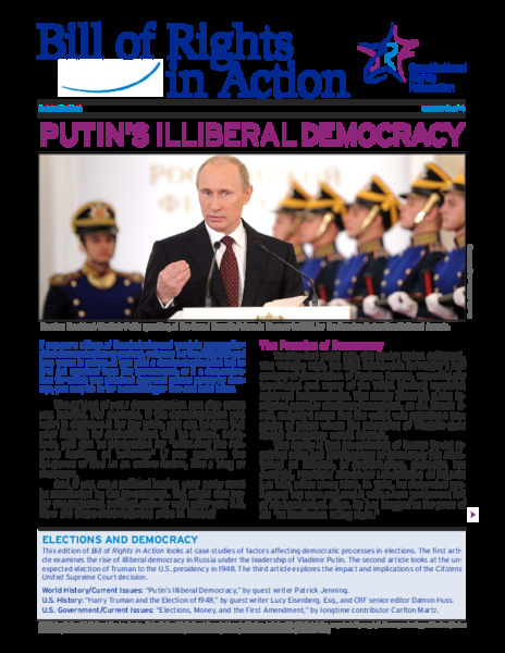 Putin's Illiberal Democracy Worksheet
